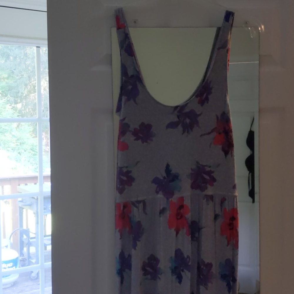 So... floral Maxi dress with criss cross back